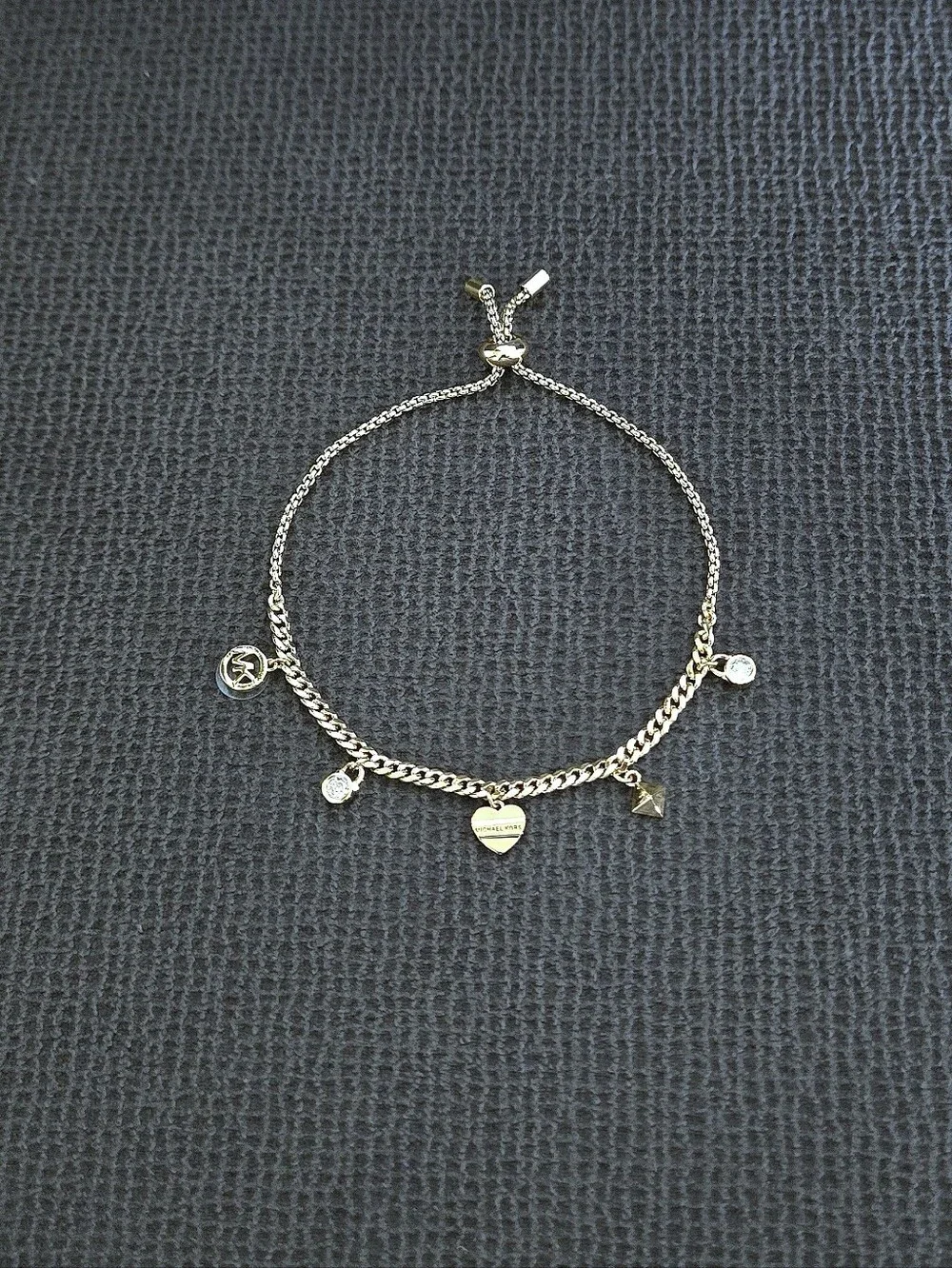 Michael Kors Gold💛 Charms Slider Bracelet -  NIB